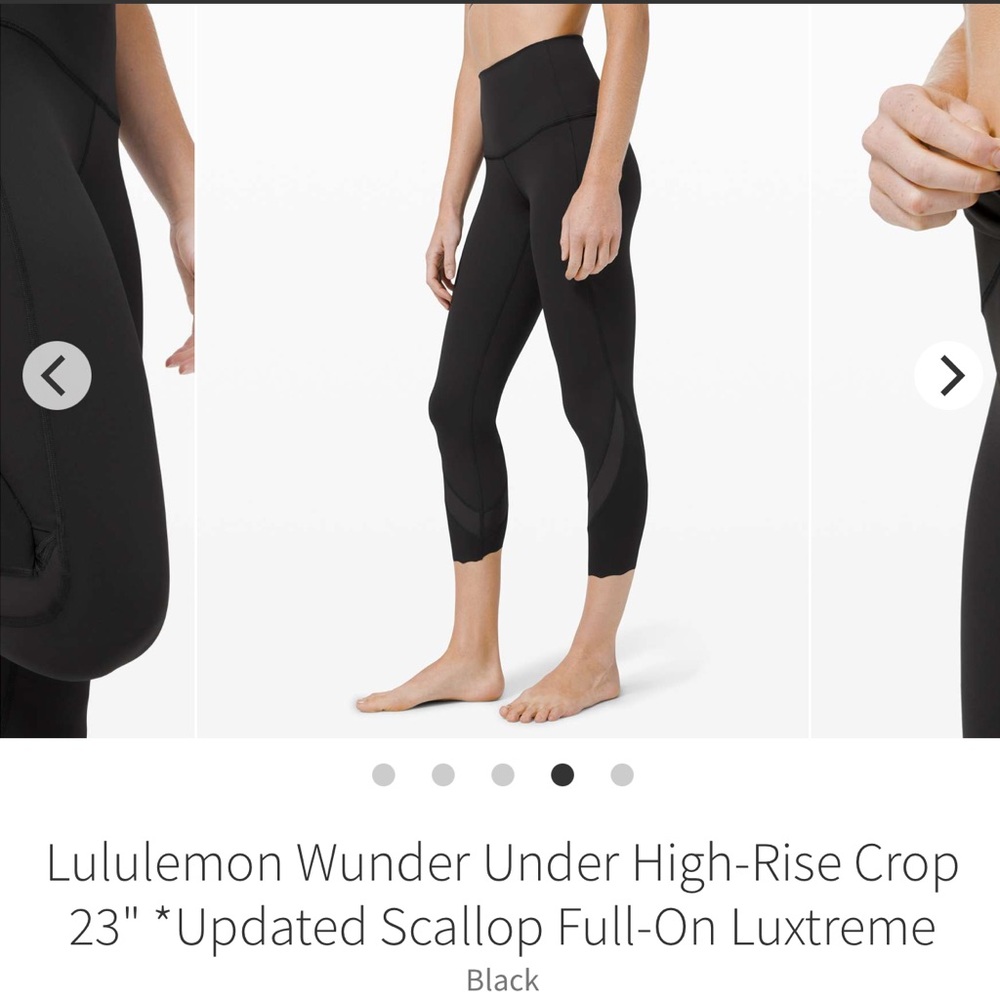 lululemon athletica Black Scallop Crop Pants - Picture 5 of 9